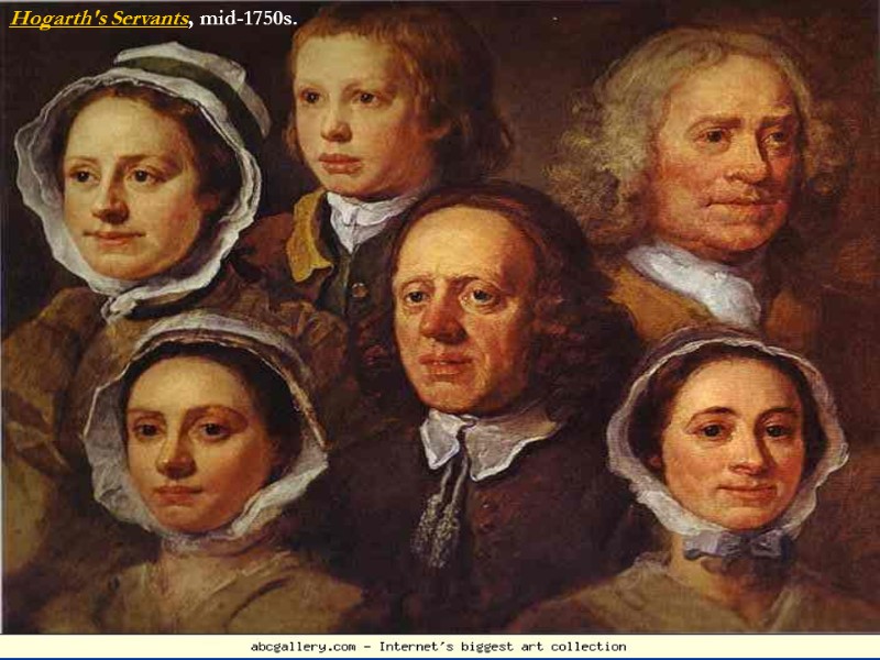 Hogarth's Servants, mid-1750s.